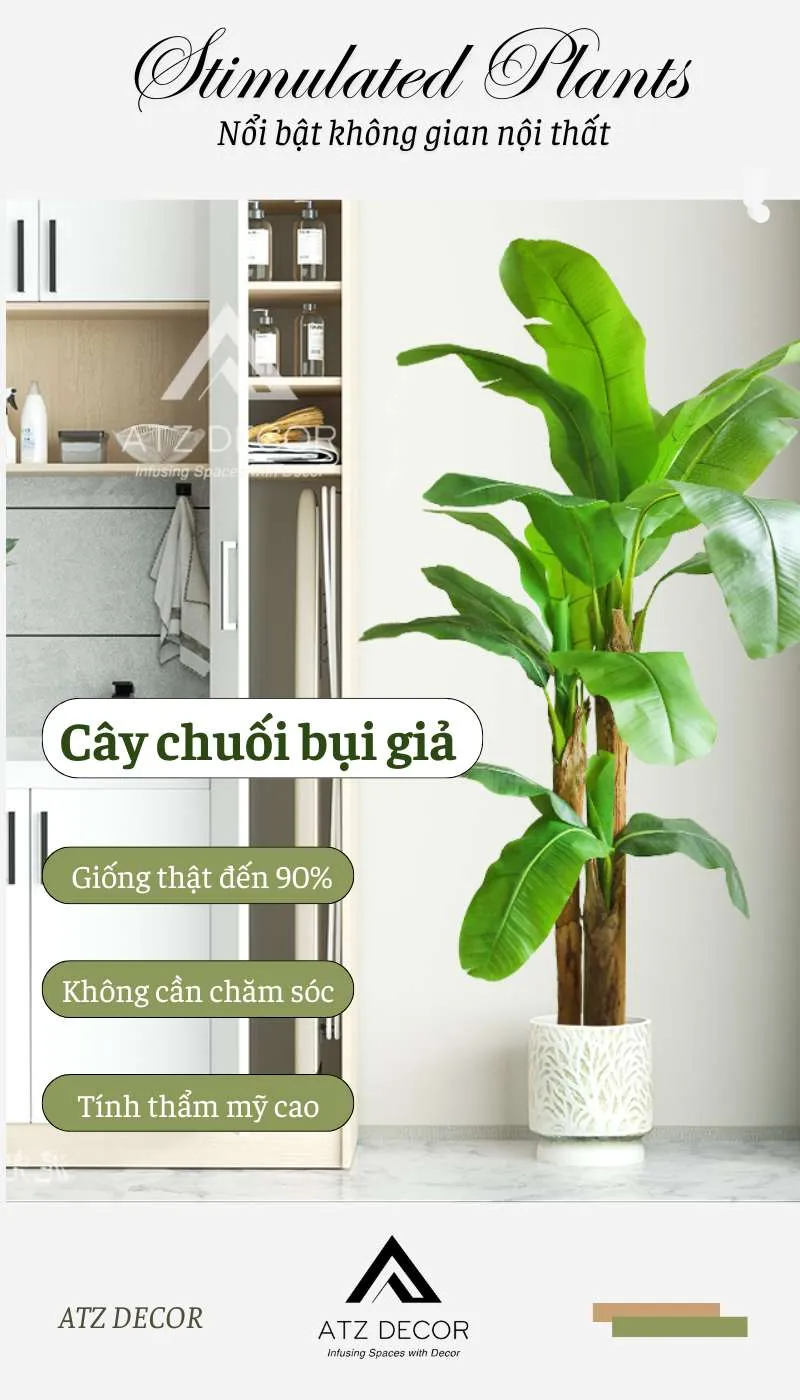 Cây chuối quê giả - cây chuối cảnh giả