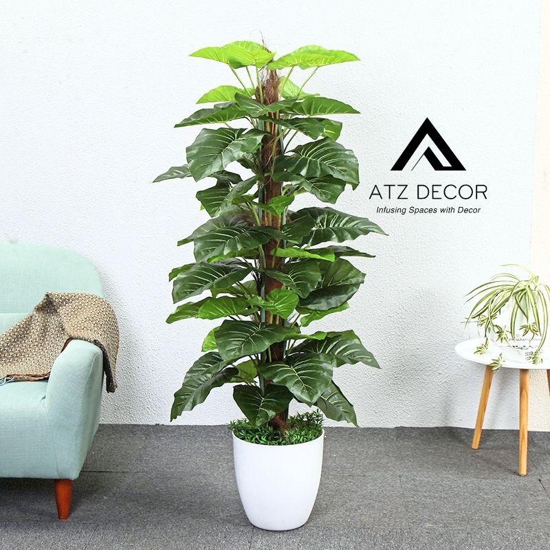 Cây giả decor quán cà phê đẹp