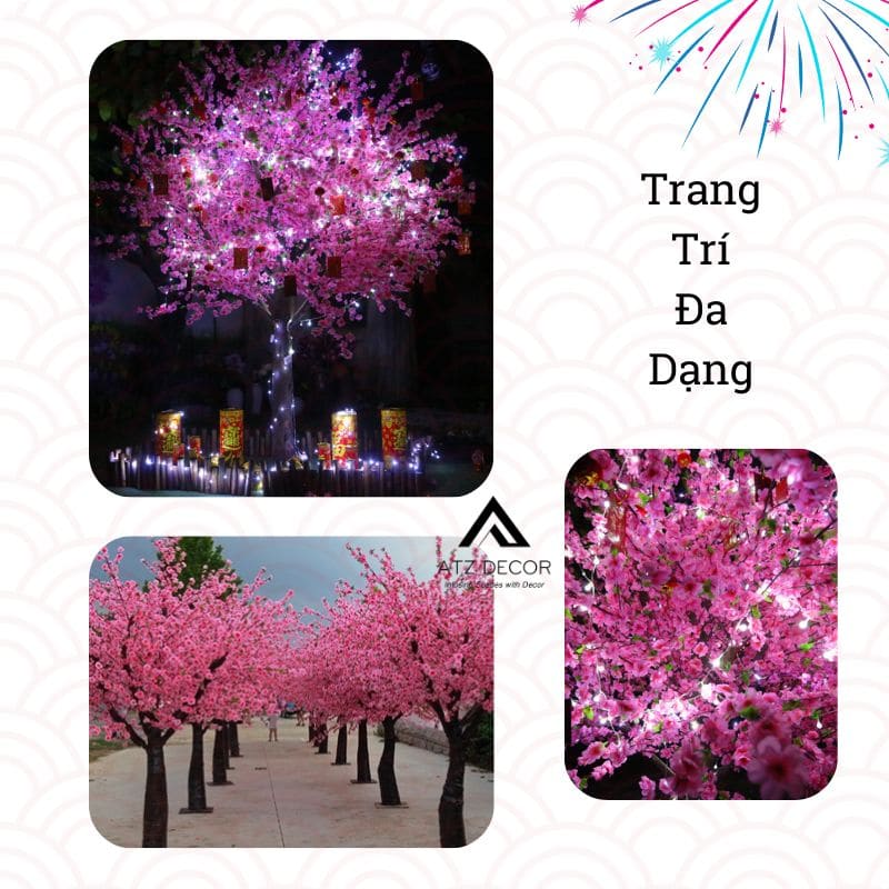 Cây đào giả trang trí đẹp