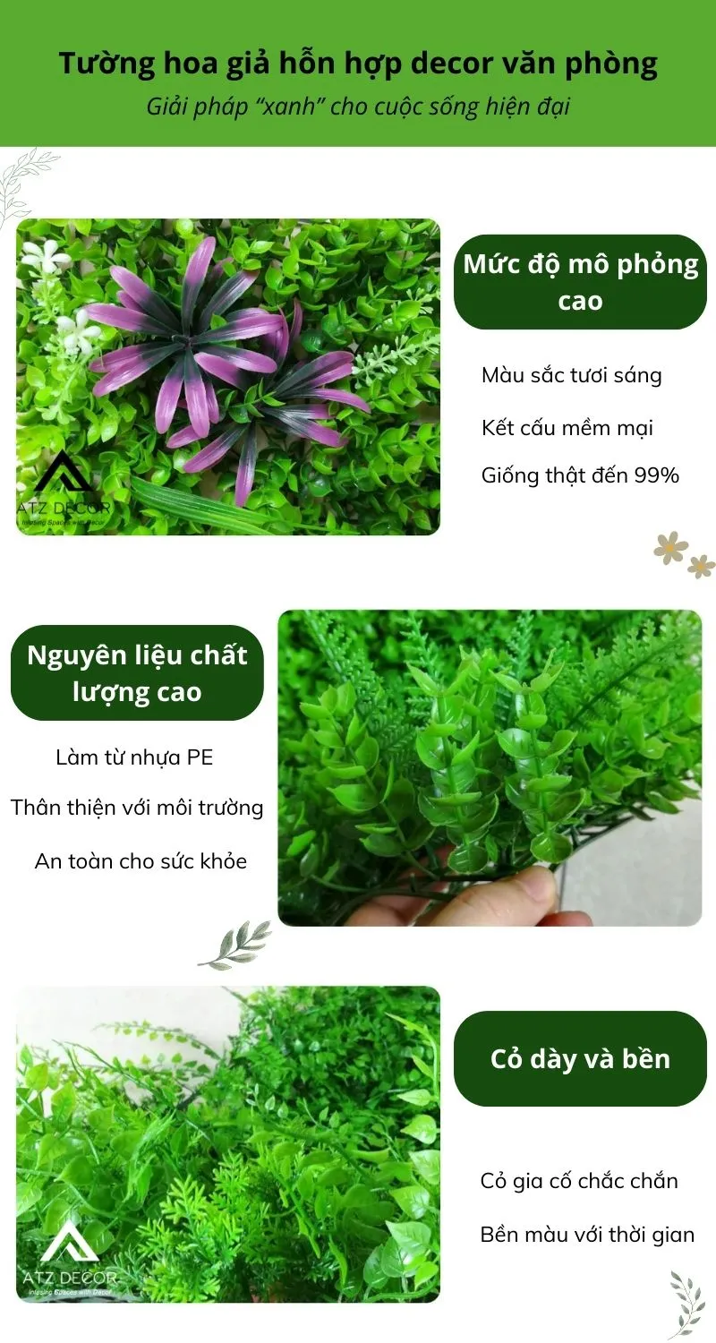 Tường hoa giả hỗn hợp