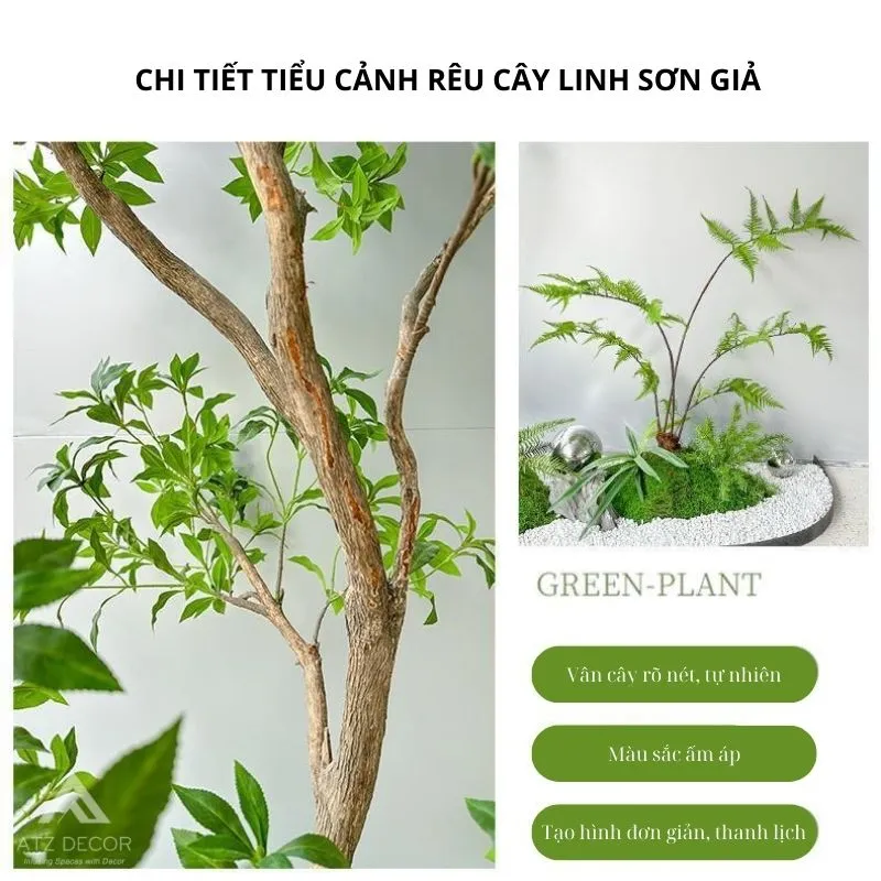 tiểu cảnh rêu cây linh sơn giả