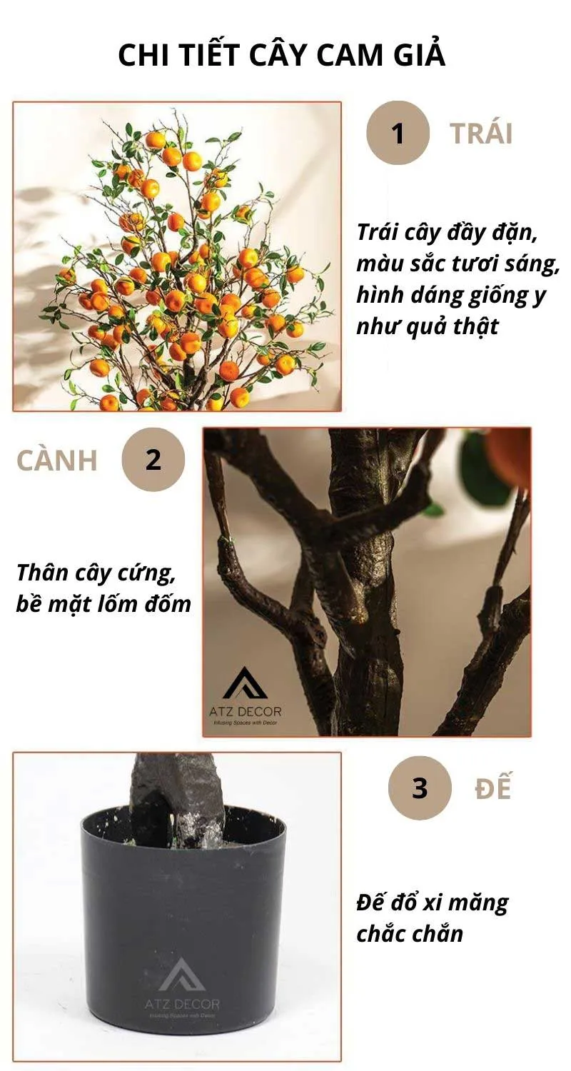 Cây cam giả đẹp như thật