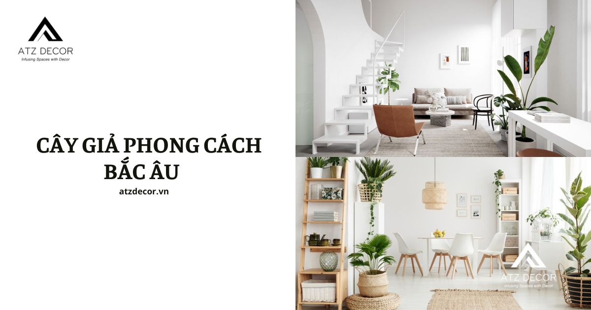 cây giả phong cách bắc âu