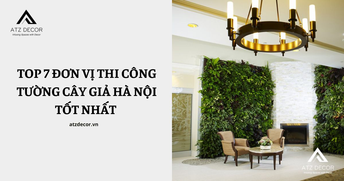 thi công tường cây giả hà nội