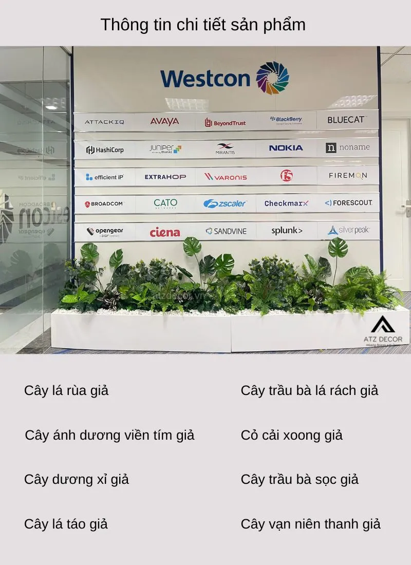 bục cây giả văn phòng westcon việt nam