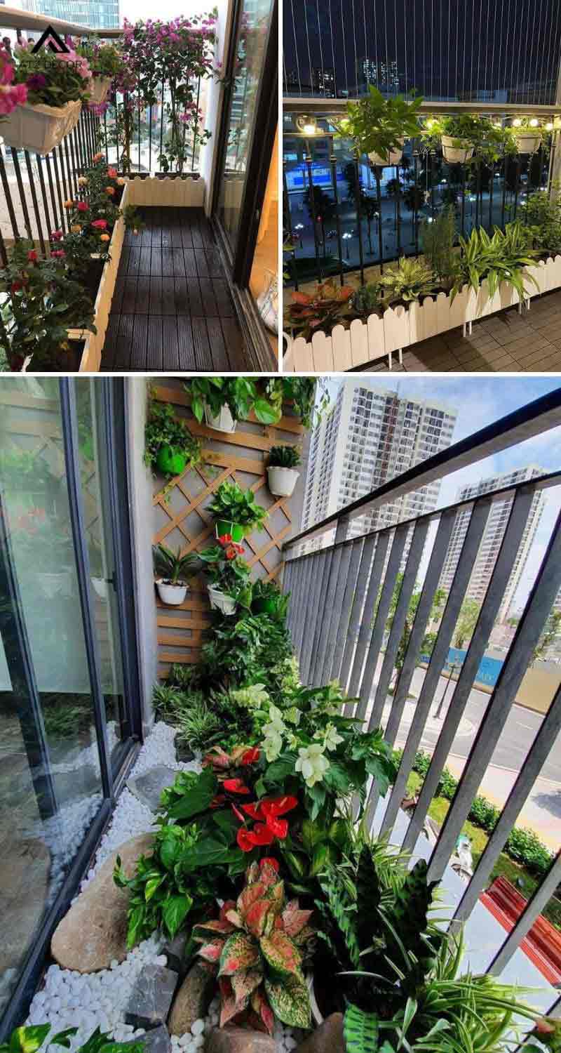 30+ mẫu tiểu cảnh ban công đẹp, trang trí bắt mắt, thiết kế ấn tượng 14 tiểu cảnh ban công