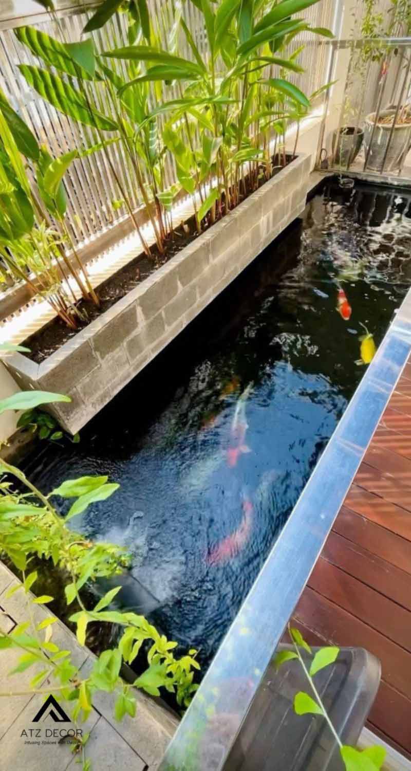 30+ mẫu tiểu cảnh ban công đẹp, trang trí bắt mắt, thiết kế ấn tượng 20 tiểu cảnh ban công kết hợp hồ cá