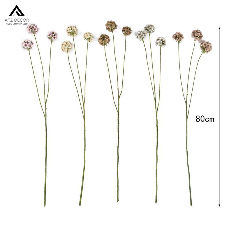 Cành hoa tiểu tú cầu tròn giả (80cm) mang nét đẹp trang nhã, tinh tế vào không gian sống 20 cành hoa tiểu tú cầu tròn giả