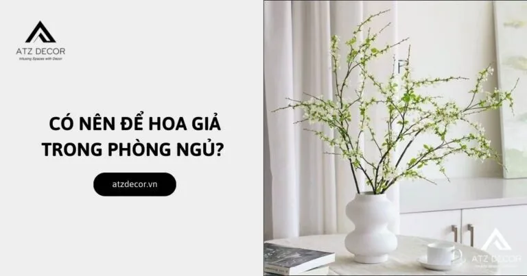 co nen de hoa gia trong phong ngu