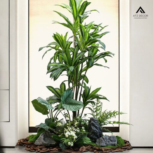 tiểu cảnh cây giả