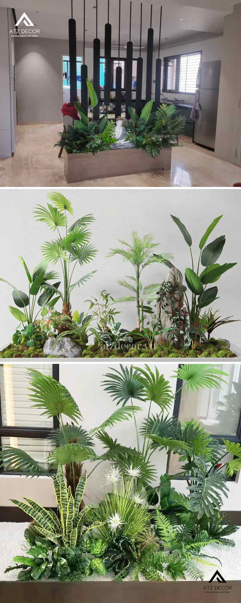 Tiểu cảnh cây giả nhà phố - Xanh mát tự nhiên, bền đẹp theo thời gian 14 tiểu cảnh cây giả nhà phố