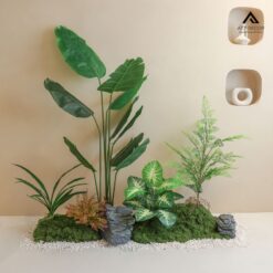 tiểu cảnh cây giả