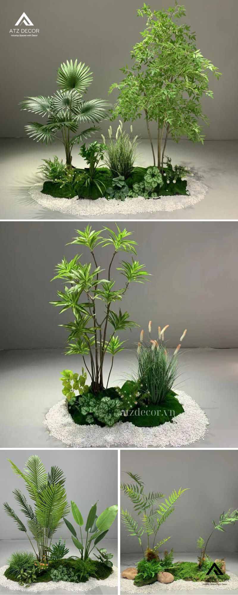 Tiểu cảnh cây giả nhà phố - Xanh mát tự nhiên, bền đẹp theo thời gian 21 tiểu cảnh cây giả nhà phố