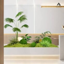 tiểu cảnh cây giả