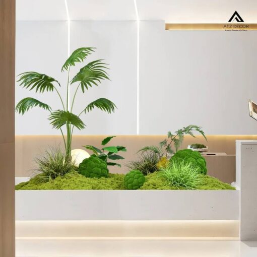 tiểu cảnh cây giả