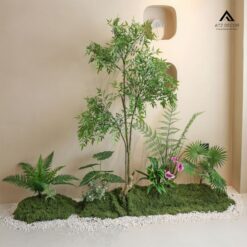 tiểu cảnh cây giả