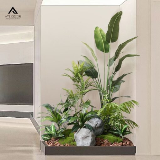 tiểu cảnh cây giả