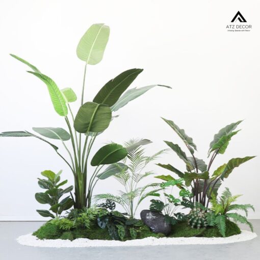 tiểu cảnh cây giả