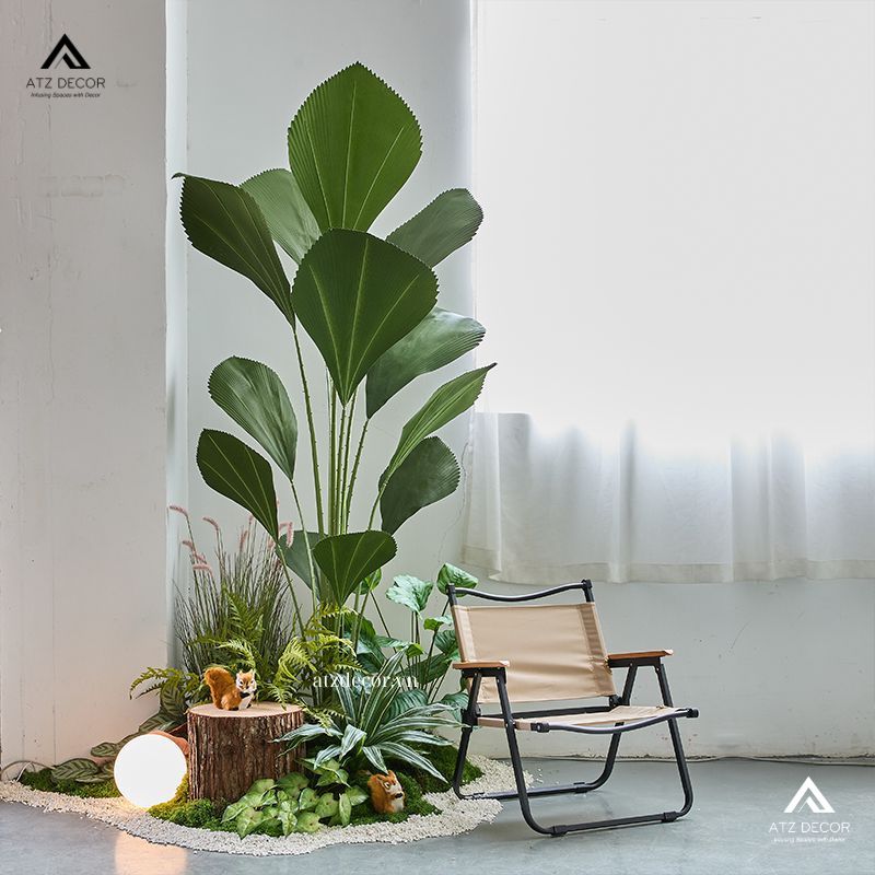 Tiểu cảnh cây giả shop quần áo tạo nét ấn tượng, tươi mới cho không gian 12 tiểu cảnh cây giả shop quần áo