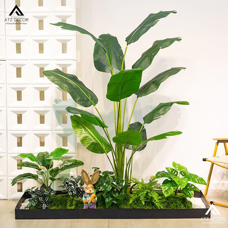 Tiểu cảnh cây giả chung cư - Sự lựa chọn xanh cho cuộc sống bận rộn 15 tiểu cảnh cây giả chung cư