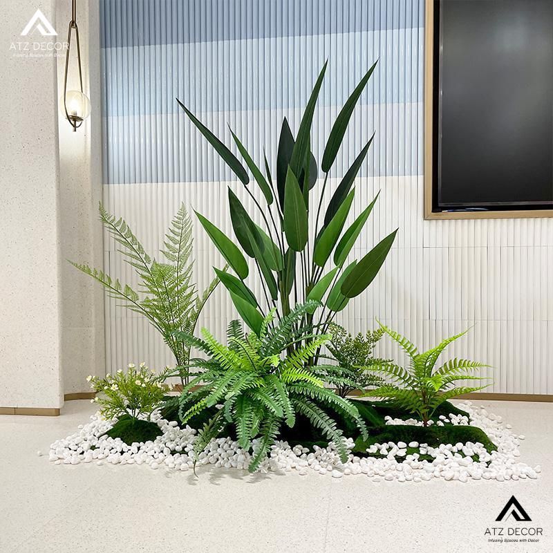Tiểu cảnh cây giả chung cư - Sự lựa chọn xanh cho cuộc sống bận rộn 16 tiểu cảnh cây giả chung cư