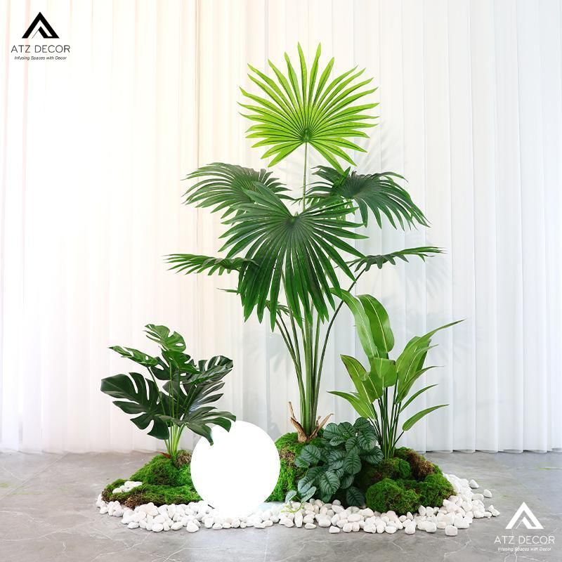 Tiểu cảnh cây giả chung cư - Sự lựa chọn xanh cho cuộc sống bận rộn 19 tiểu cảnh cây giả chung cư