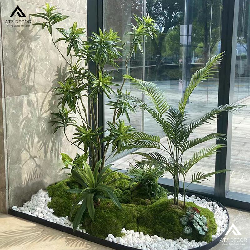 Tiểu cảnh cây giả chung cư - Sự lựa chọn xanh cho cuộc sống bận rộn 13 tiểu cảnh cây giả chung cư