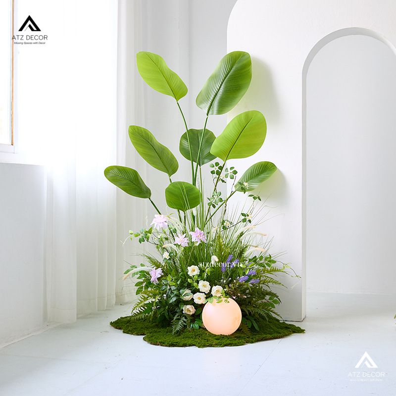 Tiểu cảnh cây giả shop quần áo tạo nét ấn tượng, tươi mới cho không gian 23 tiểu cảnh cây giả shop quần áo