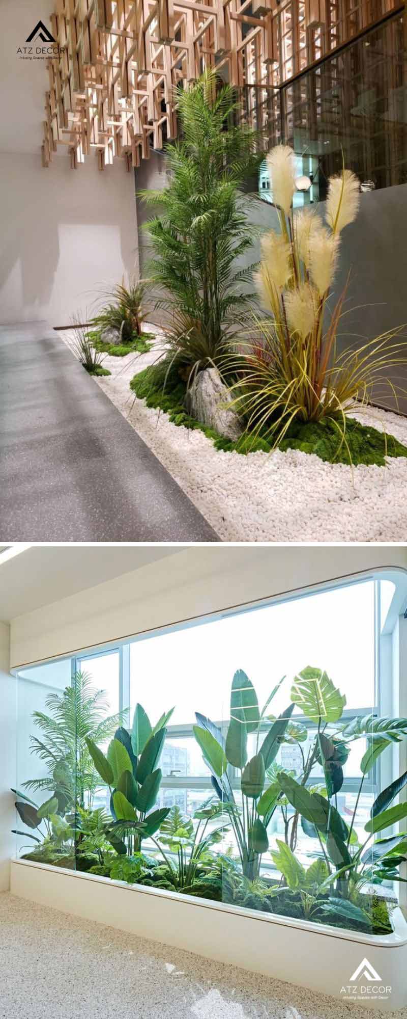 Thi công tiểu cảnh cây giả siêu thị trọn gói với mức giá tốt trên thị trường 22 tiểu cảnh cây giả siêu thị