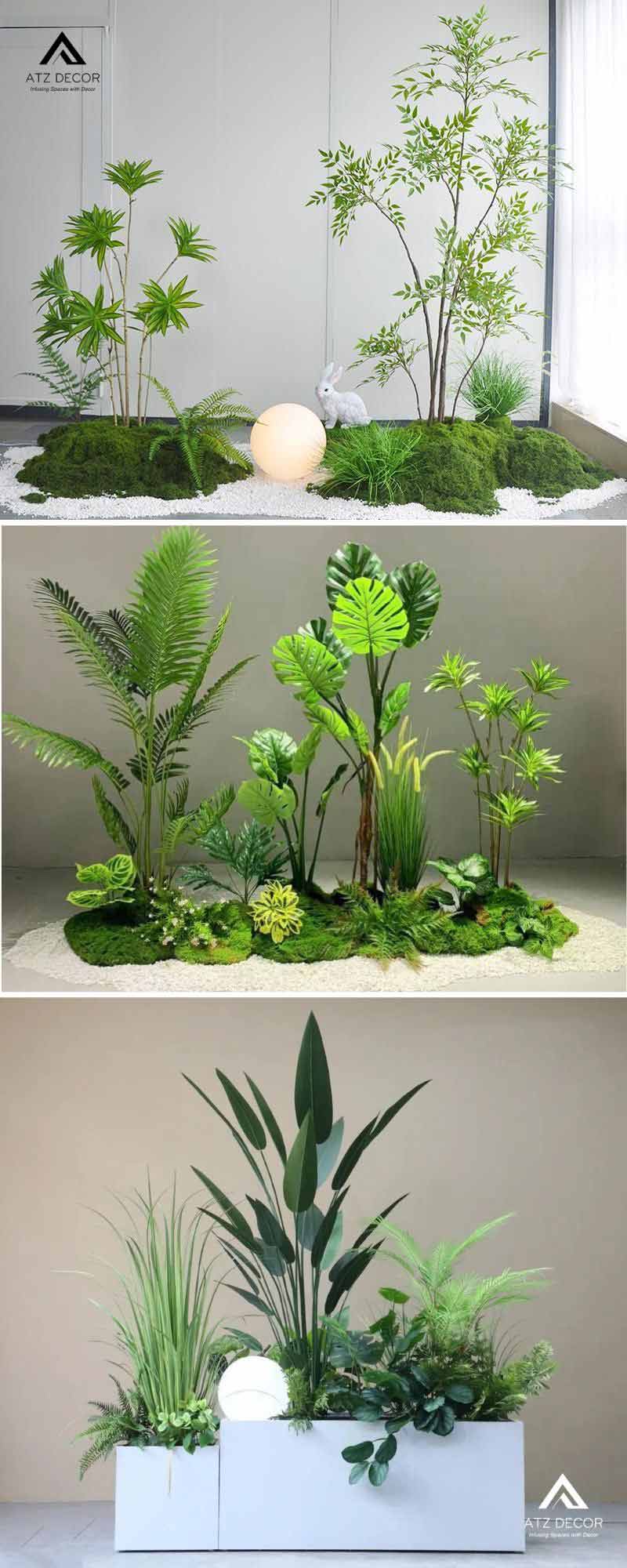 Thi công tiểu cảnh cây giả siêu thị trọn gói với mức giá tốt trên thị trường 23 tiểu cảnh cây giả siêu thị