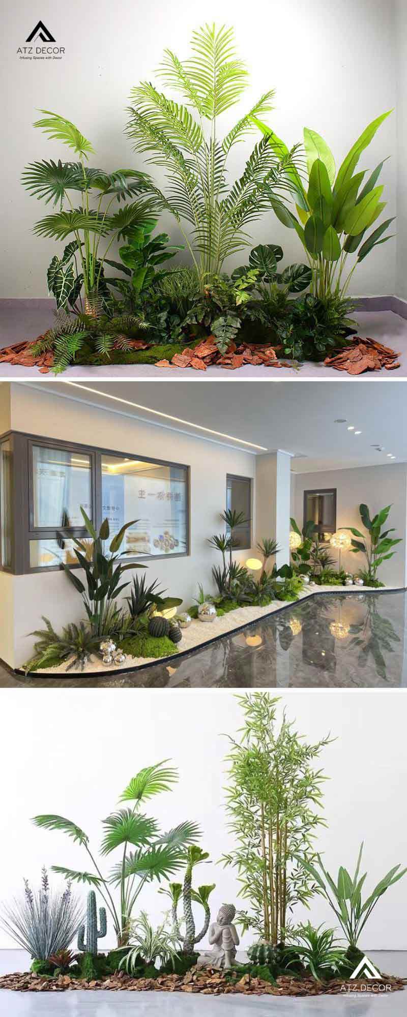 Thi công tiểu cảnh cây giả siêu thị trọn gói với mức giá tốt trên thị trường 24 tiểu cảnh cây giả siêu thị