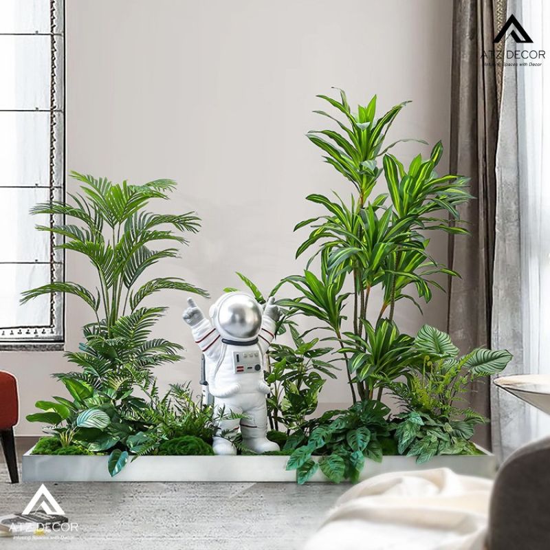 Thi công tiểu cảnh cây giả siêu thị trọn gói với mức giá tốt trên thị trường 19 tiểu cảnh cây giả siêu thị