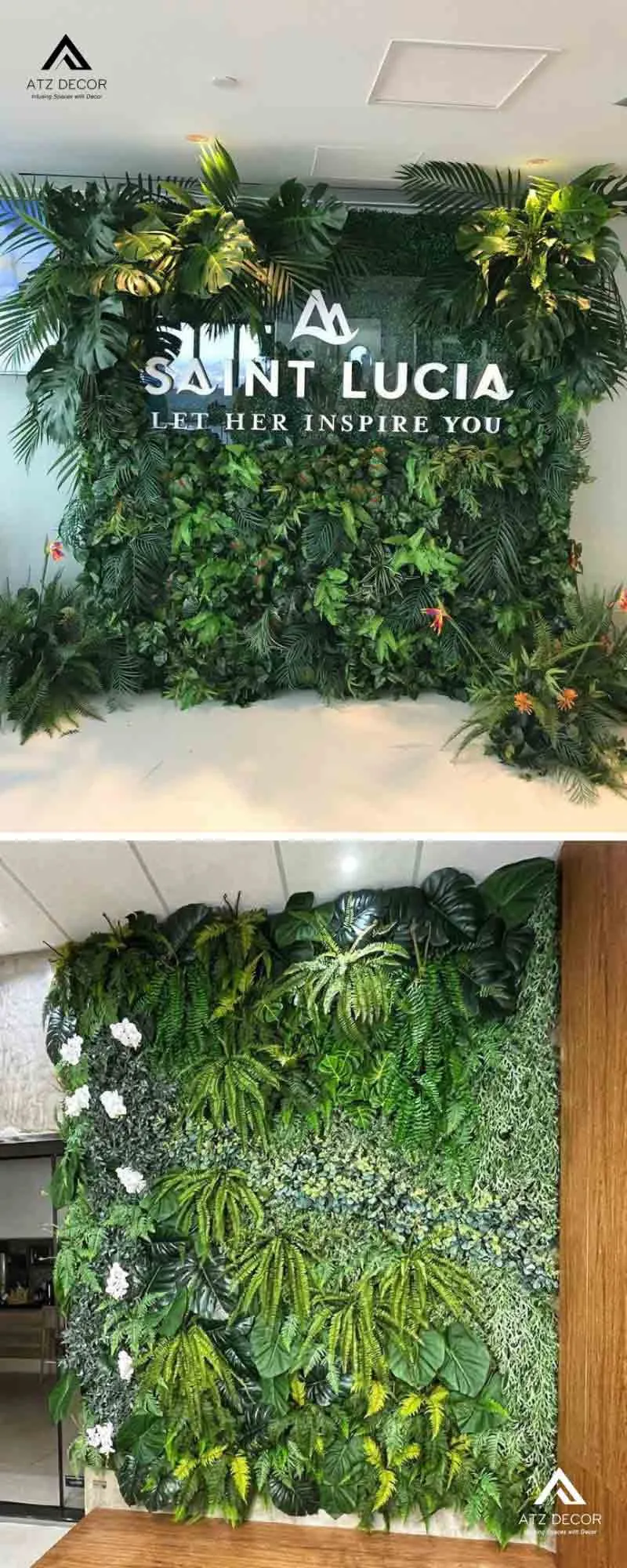 bức tường cây xanh giả