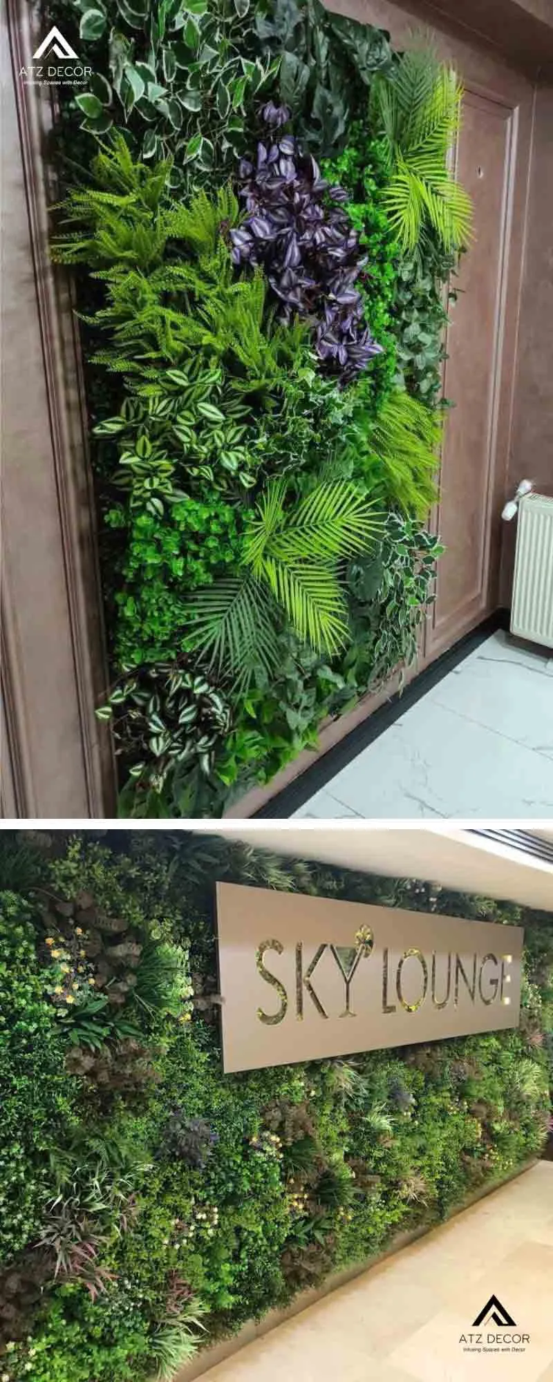 bức tường cây xanh giả