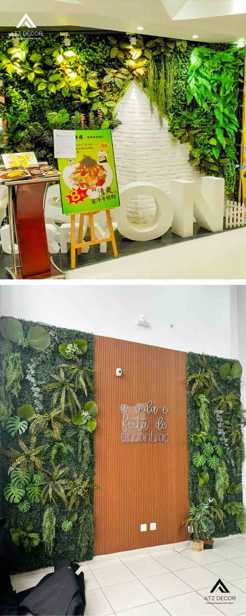 bức tường cây xanh giả