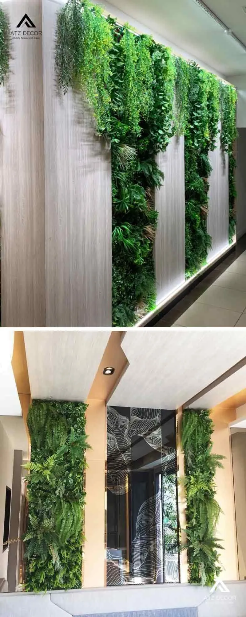 bức tường cây xanh giả