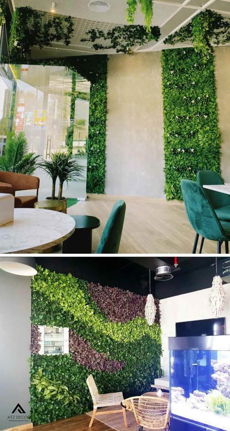 làm tường cây giả đẹp