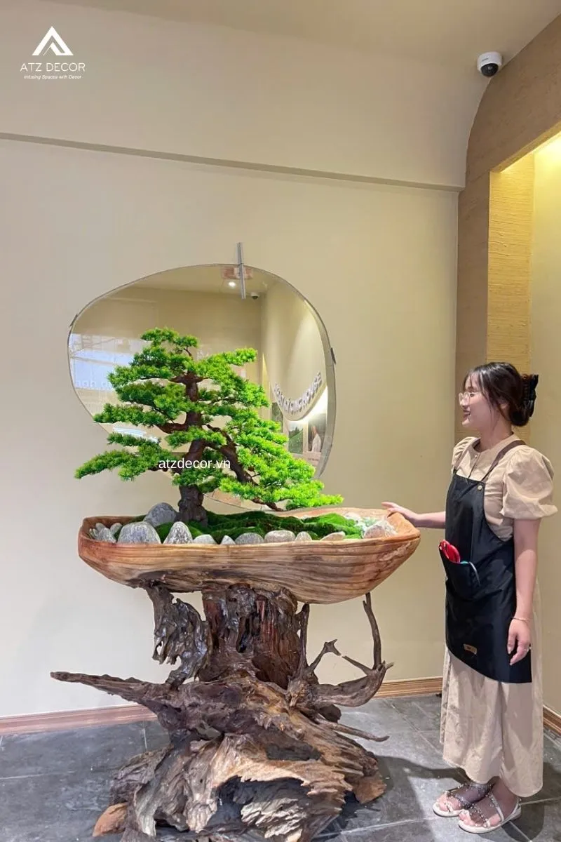 tiểu cảnh cây giả