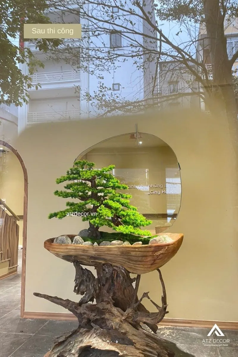 tiểu cảnh cây giả