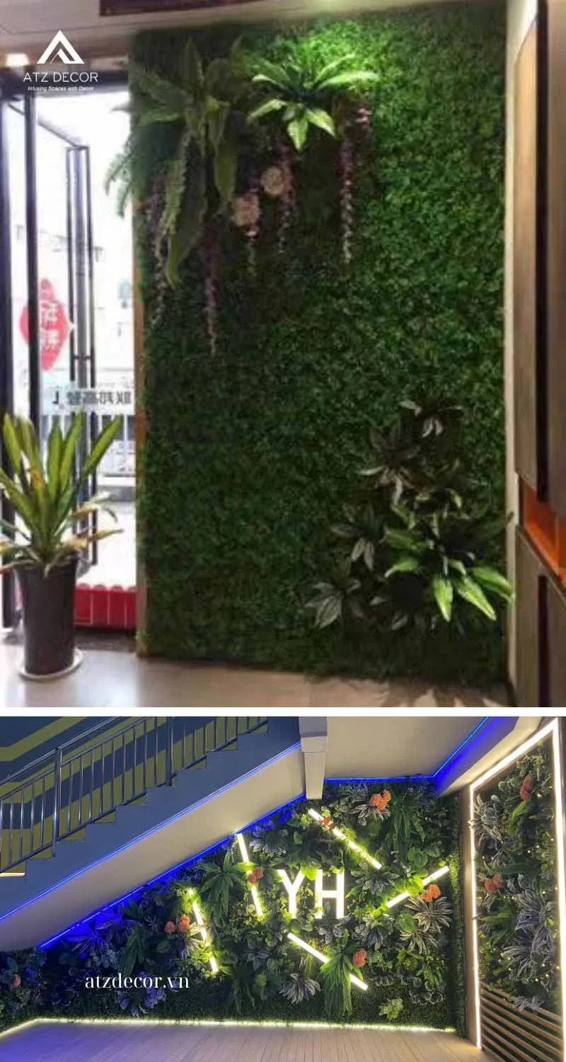 tường cây nhựa