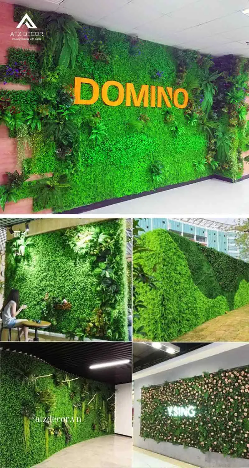 vách cây xanh giả