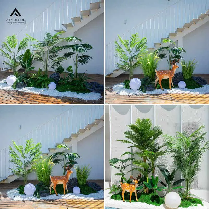 tiểu cảnh cây giả