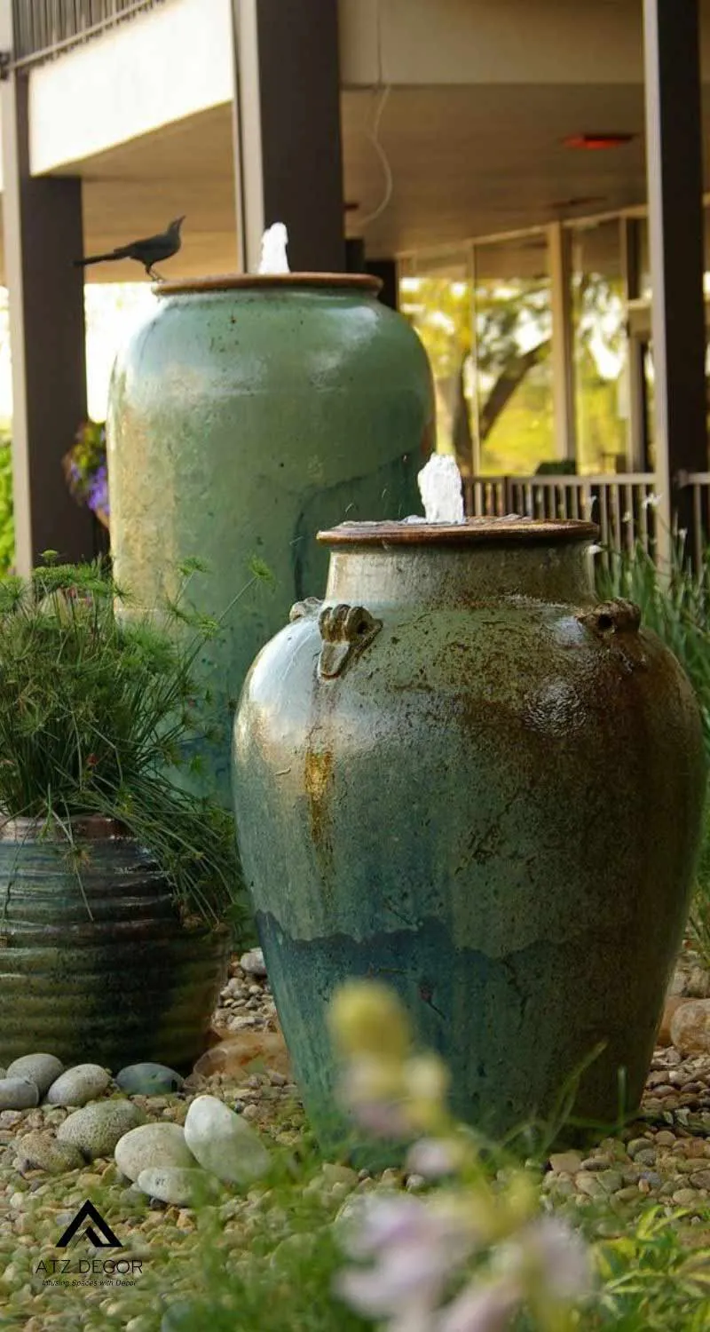 tiểu cảnh chum vại