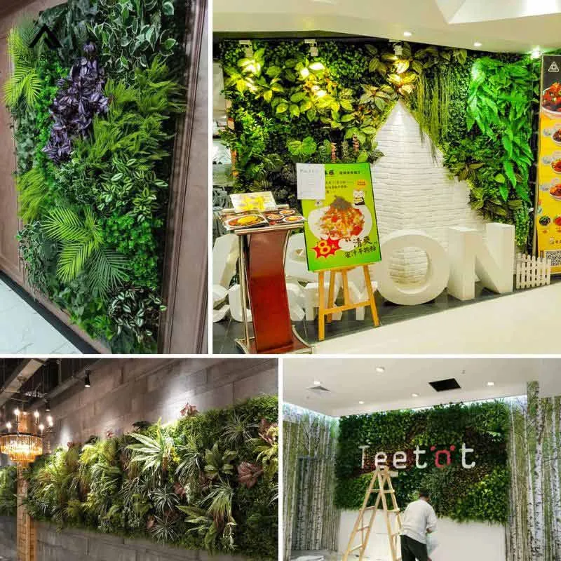 mảng tường cây xanh giả