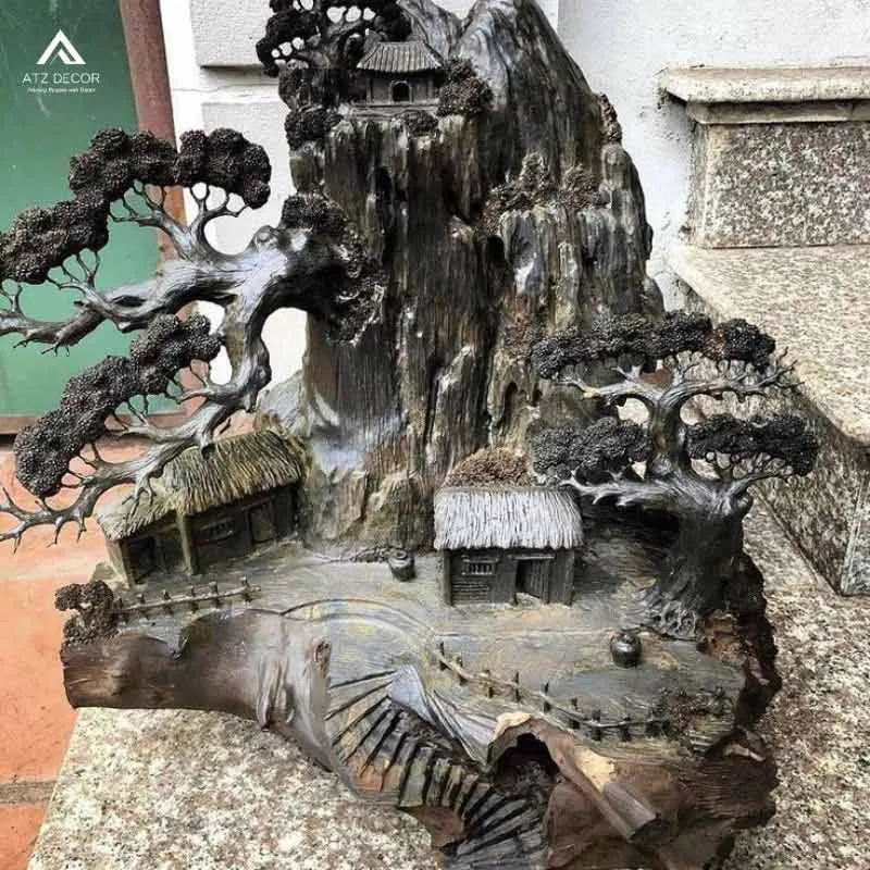 tiểu cảnh gỗ