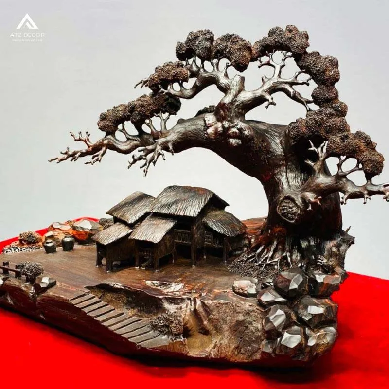 tiểu cảnh gỗ