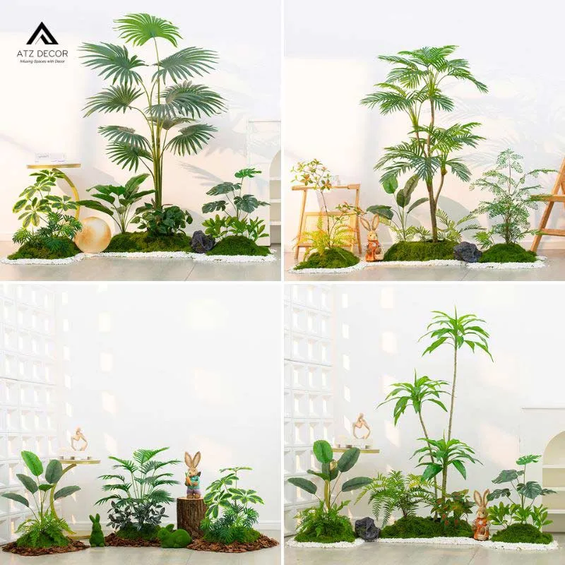 tiểu cảnh cây giả