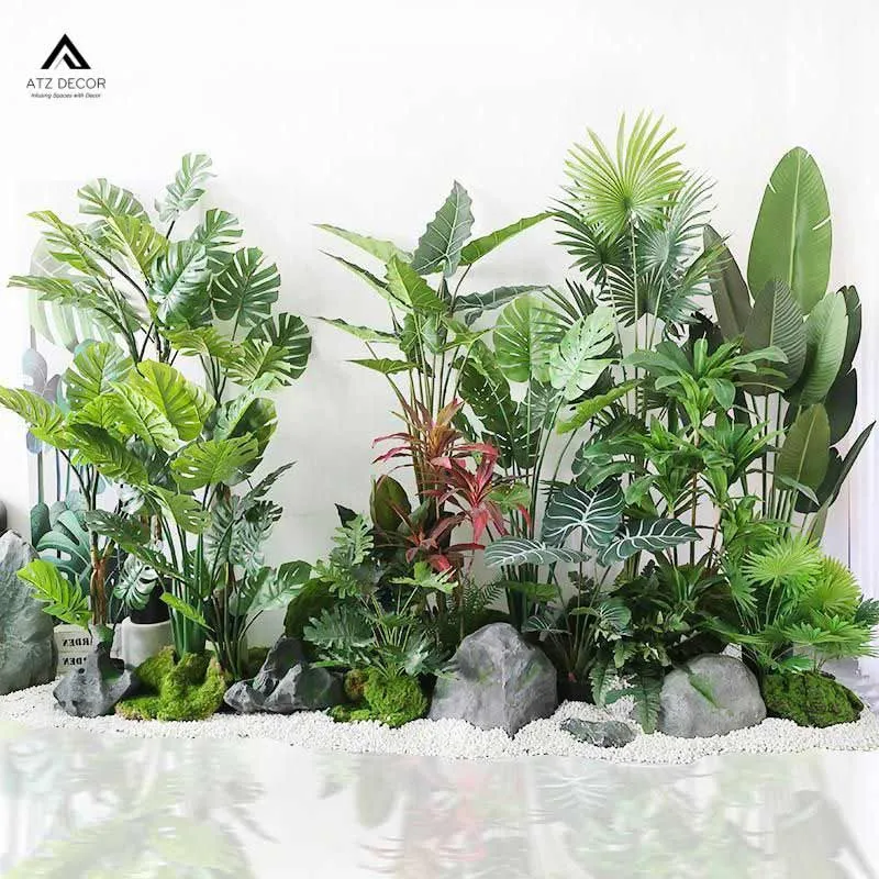 tiểu cảnh cây giả