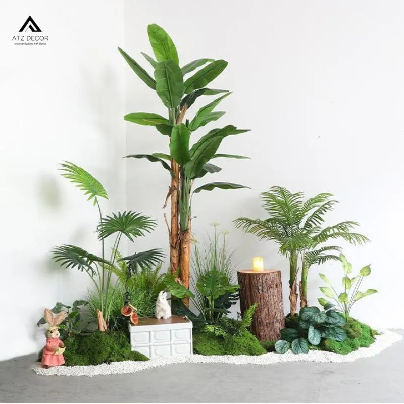 tiểu cảnh cây giả