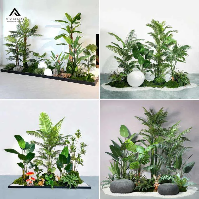 tiểu cảnh cây giả